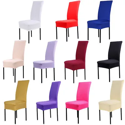 £2.49 • Buy Stretch Spandex Dining Chair Covers Slipcovers Dining Room Banquet Party Décor