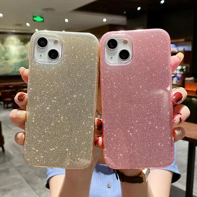 $8.99 • Buy For IPhone 13 12 11 Pro Max 7/8 Plus Mini XS XR X Shockproof Glitter Bling Case