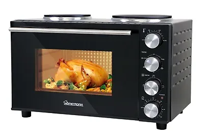 Mini Oven With Hob And Grill HomeTronix  1800W 30L Oven With Double Hotplate • £84.99