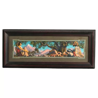 Antique Rubaiyat Art Deco Maxfield Parrish Print Framed C1920 • $280