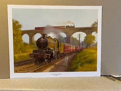 Railway Steam Engine Art Print Brief Encounter At Severn Bridge • £11