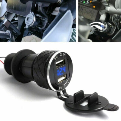 £15.83 • Buy For BMW R1200GS Triumph Tiger Hella DIN To 4.2A Dual/2 USB Charger Motorcycle #