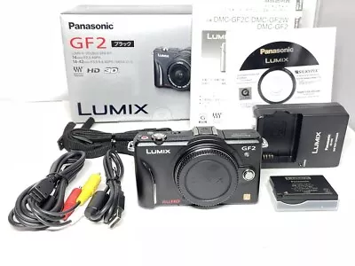 Excellent+++ Panasonic LUMIX DMC-GF2 Black Mirrorless Single-Lens Camera Body JP • $174.90