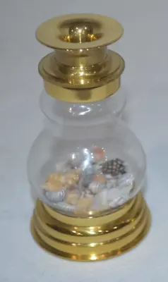 Vintage 1990 Van Cort Instruments Viewing Jar Brass & Glass Magnifying Jar W Se • $41.50