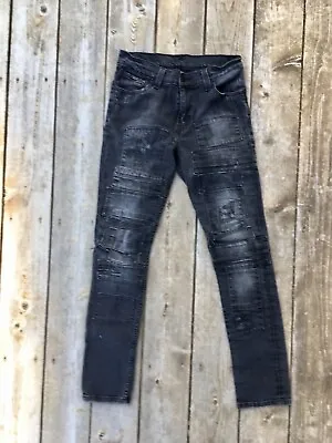 Levis 510 Jeans Mens Black Super Skinny  Denim Stretch 30 X 32 ( Actual 29 X 30) • $22