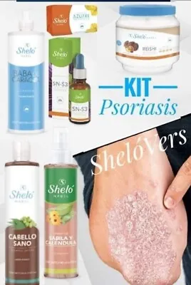 SHELO Nabel Cuidado De Psoriasis 6 Piezas En El Set. CremasJabónShampoo Relax • $69