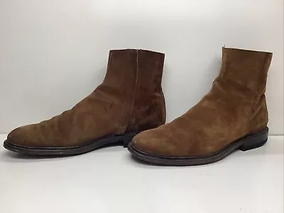 Mens Frye Casual Brown Suede Booties Size 11 D • $26.99