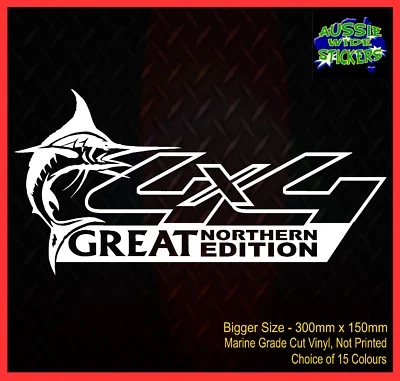 $25.90 • Buy 4x4 Stickers Accessories Ute Car MX Funny Decal GREAT NORTHERN Big 300mm