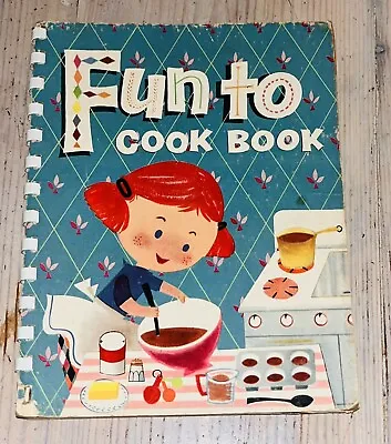 “Fun To Cook Book” Carnation Company Spiral Bound Vintage 1955 Rare Find • $17.77