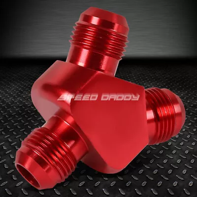 8-an Male Flare Y-block Adapter Coupler-2x 6-an Red Reducer Fuel/oil Fitting • $4.99