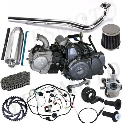 Lifan 125cc Engine Motor 4 Up Kick Start For CRF50 CT110 Z50 CL70 CT70 Dirt Bike • $599.98