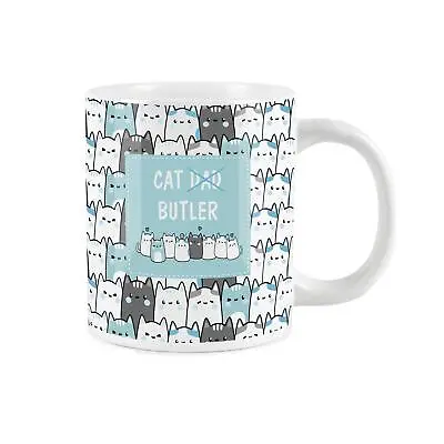£13.29 • Buy Cat Dad/Butler Jumbo Mug Funny Blue Cat Gift Tea/Coffee Extra-Large Cup