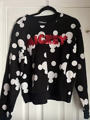 Disney Mickey Mouse Red Sequin Sweatshirt Size XL Jr 15/17 New • $12.99