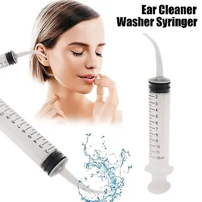 Ear Wax Removal Set With Ear Washing Syringe Ear Irrigation Cleaning Kits NEW • £1.44