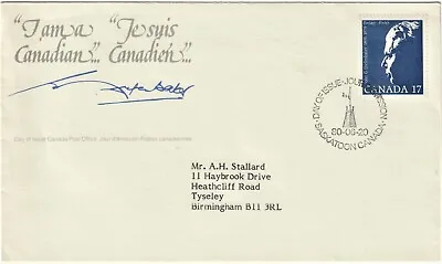 Canada Stamps Famous Freemasons John Diefenbaker FDI Special FDI Saskatoon Mason • £2