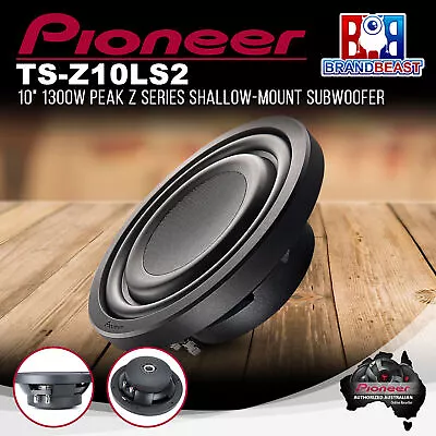 Pioneer TS-Z10LS2 1300W 10” Single 2 Ohms Voice Coil Subwoofer • $498