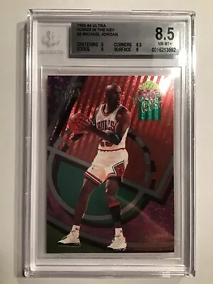 1993-94 Ultra Power In The Key #2 MICHAEL JORDAN BGS 8.5 • $500