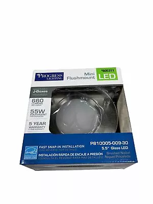 Progress Lighting 805311 Mini Flushmount 5.5” Round Glass LED Light • $19.99