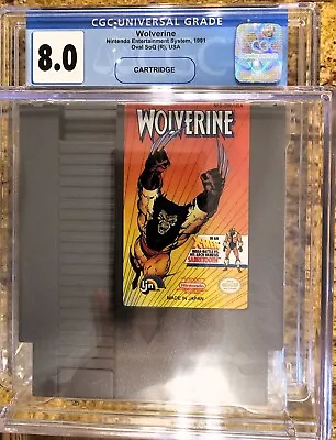 1991 NES Nintendo Wolverine Marvel X-Men LOOSE Cartridge CGC 8.0 VGA WATA RARE • $156.39