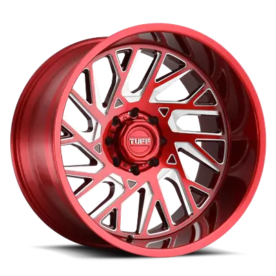 Tuff AT T4B (Right) 22x12 -45 Candy Red Milled Wheel 8x165.1 8x6.5 (QTY 1) • $497