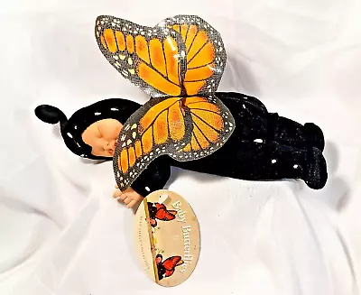 1998 Anne Geddes Baby Monarch Butterfly Doll Plush - 8  - #525941 - Unimax Toys • $14.99