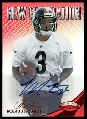 2012 Panini Certified #288 Marquis Maze Mirror Red Signatures #/350 • $2.99