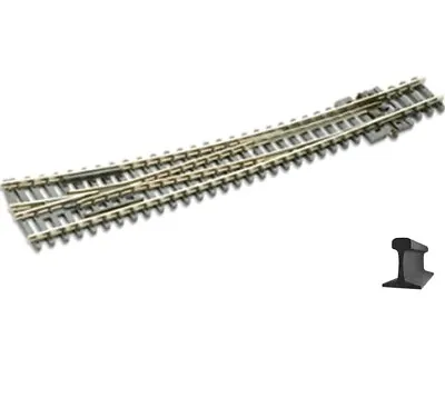 Peco SL-E386F ~ N Scale ~ New ~ Curved Right Electrofrog Turnout Switch ~Code 55 • $27.96