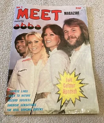 ABBA Rare Vintage Magazine-poster - Circa 1976/7 • £14.99