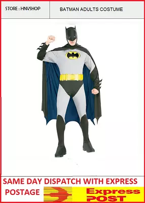 Batman Men's Costume Hero Outfit Adults Costume Party One Size Adults Standard  • $37.45