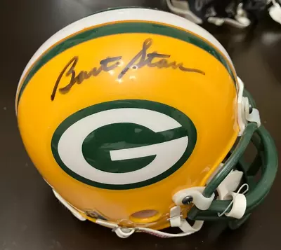 GREEN BAY PACKERS: Bart Starr Signed Autographed Riddell Mini-Helmet! *READ* • $4.25