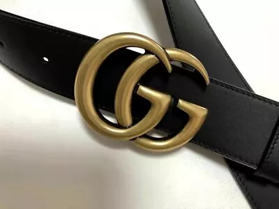 Gucci GG Marmont Thin Belt US Size 100 Black Belt • $106.50