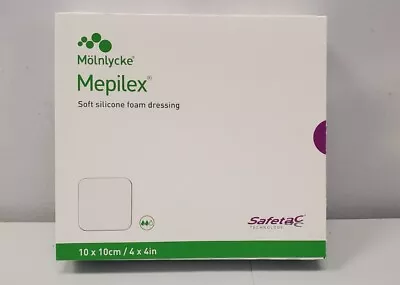 Molnlycke Mepilex Safetac Technology Silicone Foam Dressing 4  X 4  294199 New • $17.99