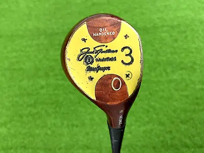 MacGregor Golf JACK NICKLAUS MUIRFIELD (3) WOOD Persimmon Right Steel Dynamic S • $39.99