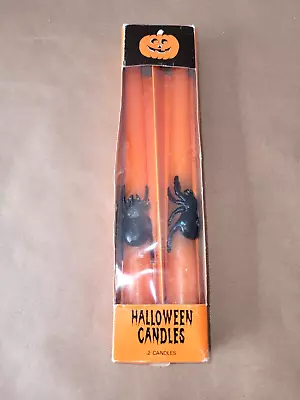 Vintage Halloween Candles 10 Inch Spiders Decoration • $14.99