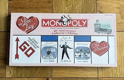 I Love Lucy TV Show Monopoly Board Game -Parker Brothers 2001 Sealed Unopened • $50