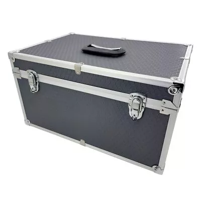 Large Hard Aluminium Flight Case Grey Robust Tool Box DJ Box Chest Storage • £37.62