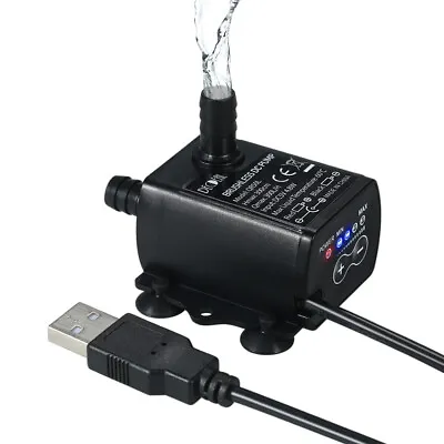 IP68 Mini DC 5V 300L/H Ultra Quiet Brushless Motor Submersible Water Pump Z5G5 • $11.99