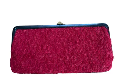 Vintage MM Morris Moskowitz  Red Clutch Bag Holiday Trend  • $42.88