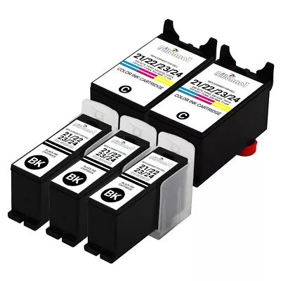 $16.95 • Buy 5PK ForDell Series 21 22 23 24 Ink Cartridges For V313 V313w V515w V715w Printe