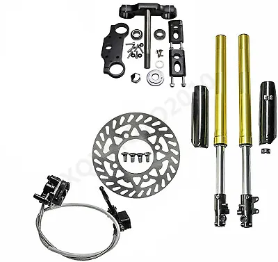 45/48mm Front Wheel Forks Suspension Triple Clamp CRF50 125cc 70/110 Dirt Bike • $269.42