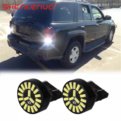 For Chevy Trailblazer 2002-2009 3157 White LED Back Up Reverse Light Bulbs Of 2 • $11.16