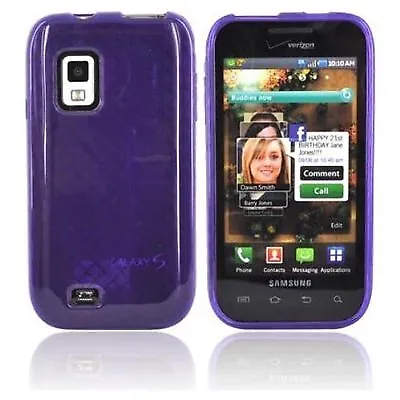 OEM Verizon High Gloss Silicone Case For Samsung Fascinate SCH-I500 (Purple) • $8.49