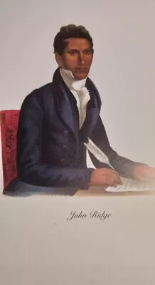 McKenney Hall Indian JOHN RIDGE Cherokee Interpreter  9x12  Print • $48.60