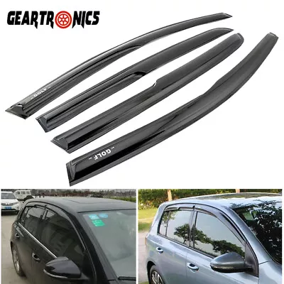 For 2008-2014 VW Golf R GTI MK6 Hatchback Mugen Style Window Visors Rain Guards • $25.99