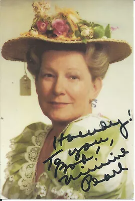 MINNIE PEARL HEE HAW GRAND OLE OPRY 4  X 5  SIGNED AUTOGRAPH PHOTO D. 1996 • $8