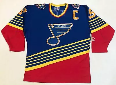 Vintage Starter St. Louis Blues GRETZKY #99 NHL Hockey Jersey Adult L Sewn • $219.55