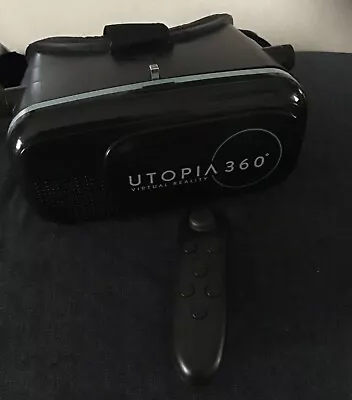 Utopia 360 Virtual Reality 3D Headset W/ BT Controller • $2.95