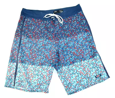 Men's Oakley Performance Fit  Boardshorts Swim Trunks Size 30 Colorful Dots • $18.74