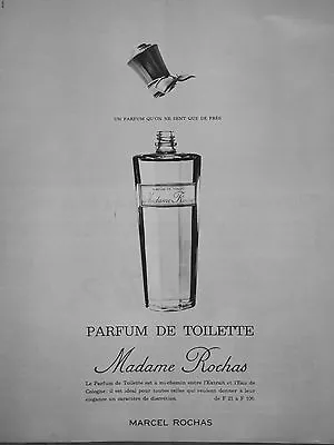 £3.17 • Buy Madame Rochas Toilet Perfume Advertising Between Extract And Cologne