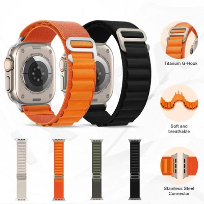 $6.88 • Buy 【New】For Apple Watch Series Ultra 8 7 6 SE 5 4 3 2 Alpine Loop Nylon Band Strap